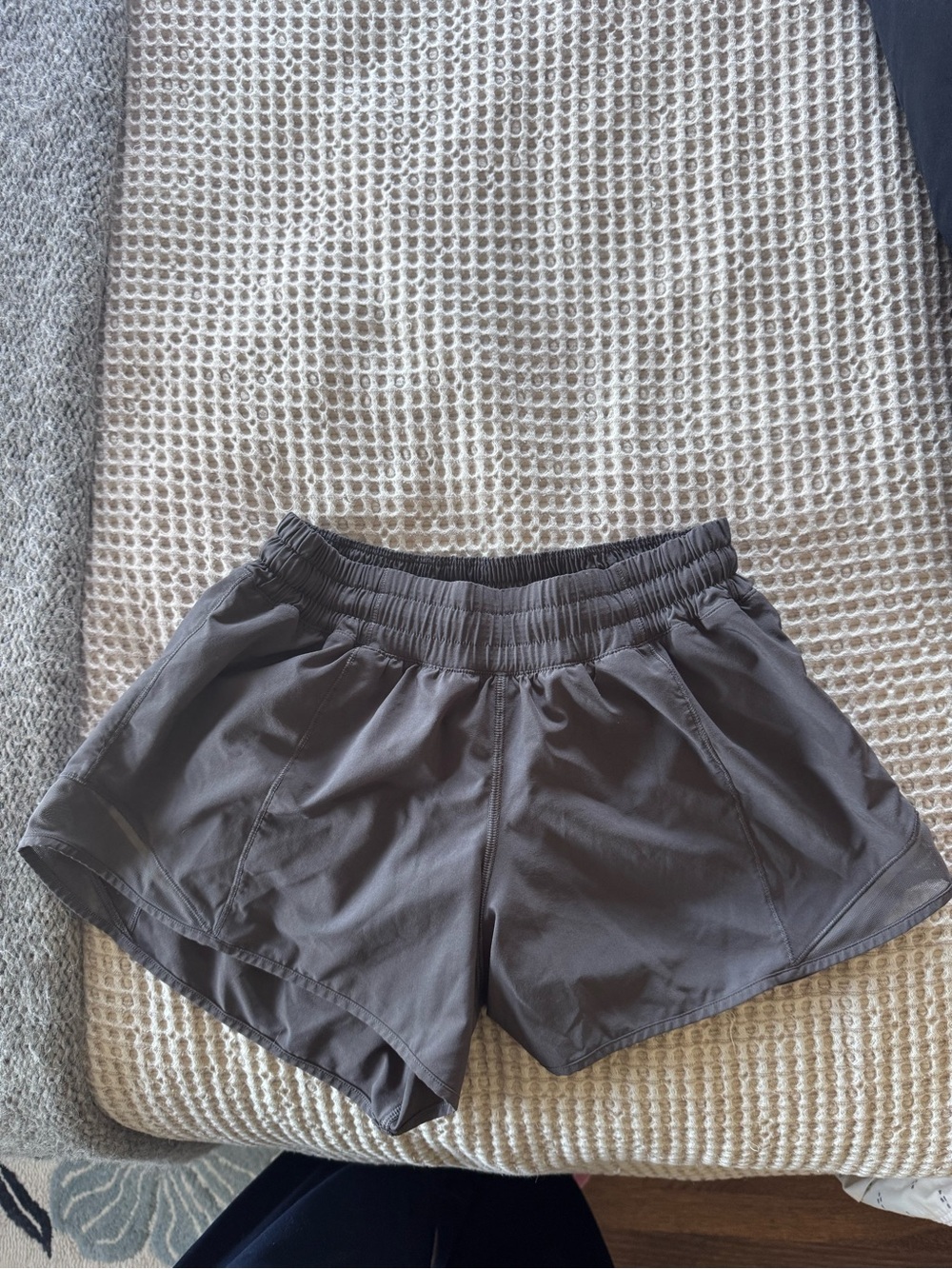 Women’s Lululemon Athletic Shorts - Gray Elastic Waist